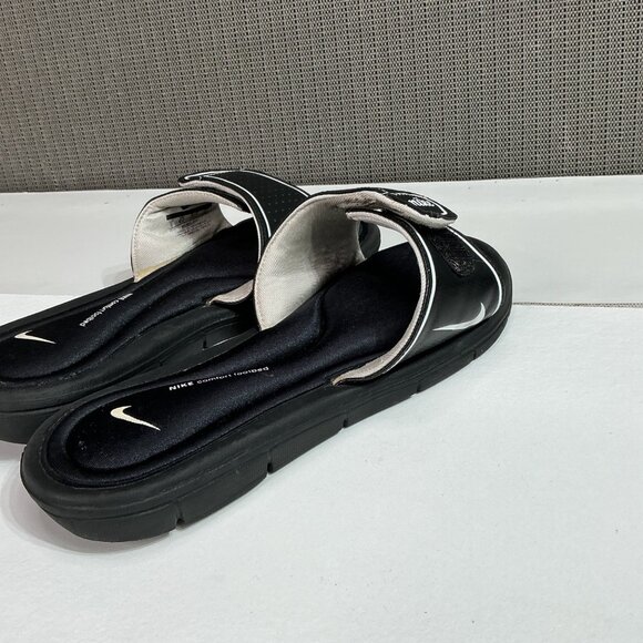 Nike Womens Comfort Slide Sandals Size 6 Black & White - Picture 7 of 8